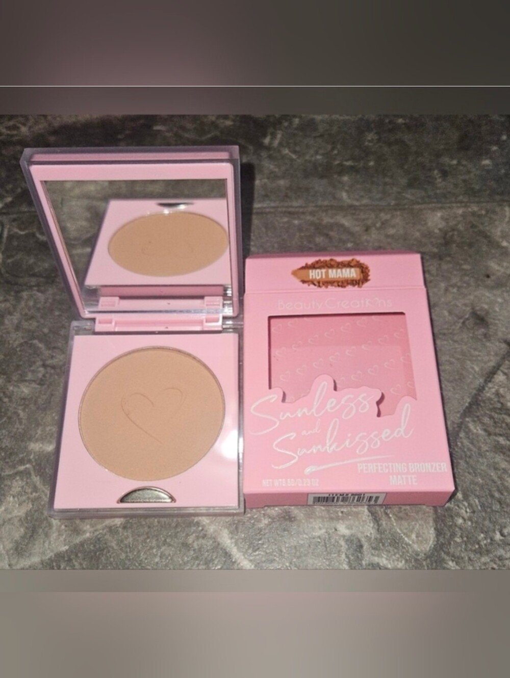 Beauty Creations Sunless & Sunkissed Perfecting Bronzer Matte in Hot Mama 0.23oz